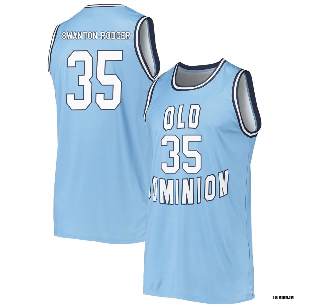 Men's Caelum Swanton-Rodger Old Dominion Monarchs Replica Basketball Jersey - Blue