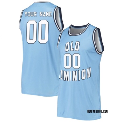 Men's Custom Old Dominion Monarchs Replica Basketball Jersey - Blue