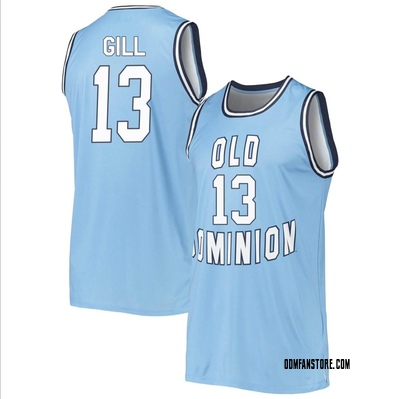Men's P.J. Gill Old Dominion Monarchs Replica Basketball Jersey - Blue