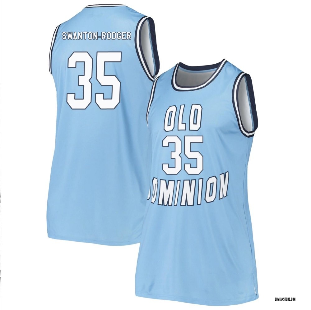 Women's Caelum Swanton-Rodger Old Dominion Monarchs Replica Basketball Jersey - Blue