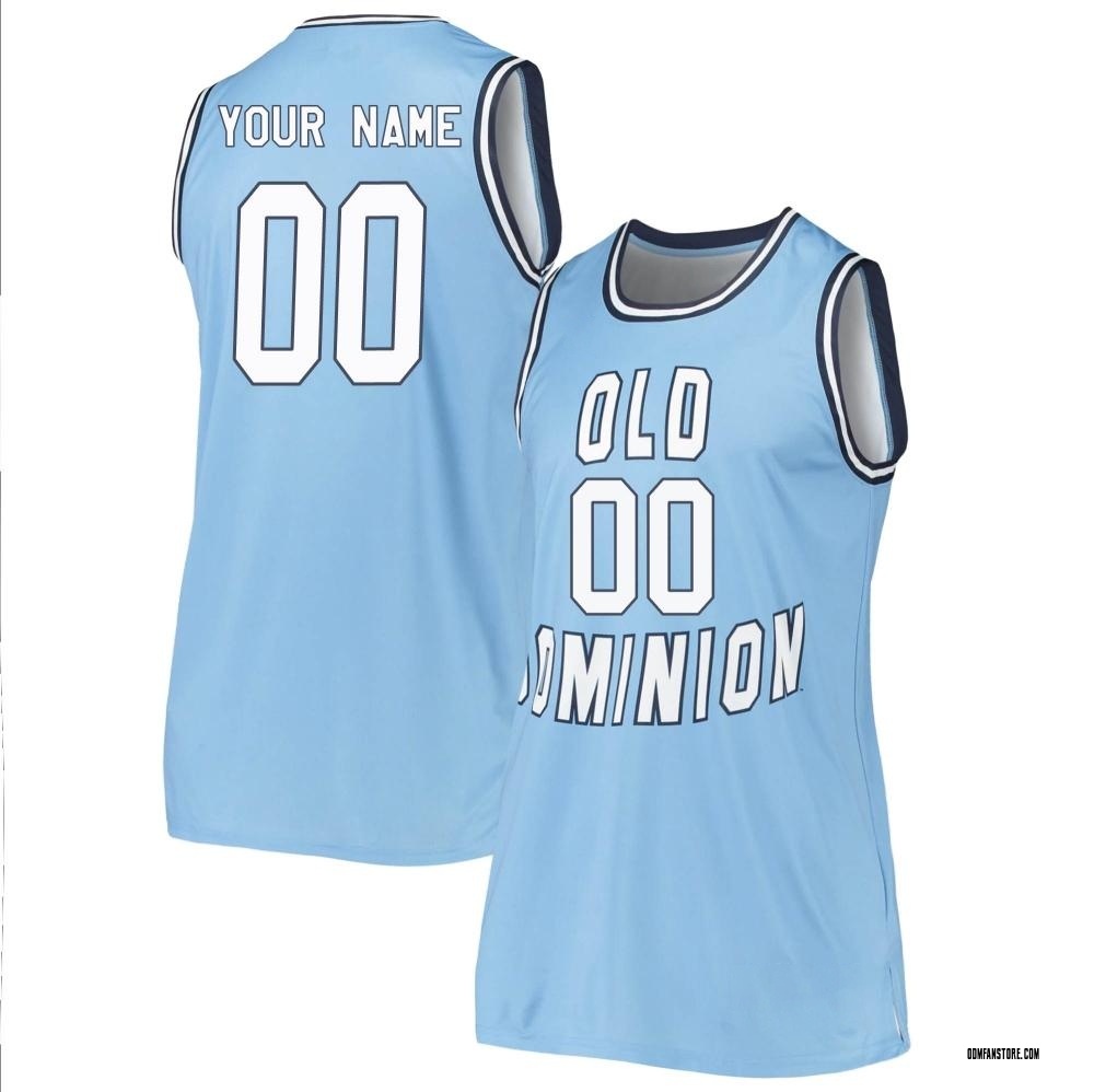 Women's Custom Old Dominion Monarchs Replica Basketball Jersey - Blue