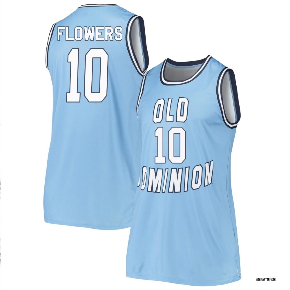 Women's Elijah Flowers Old Dominion Monarchs Replica Basketball Jersey - Blue