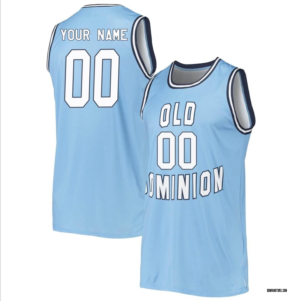 Youth Custom Old Dominion Monarchs Replica Basketball Jersey - Blue
