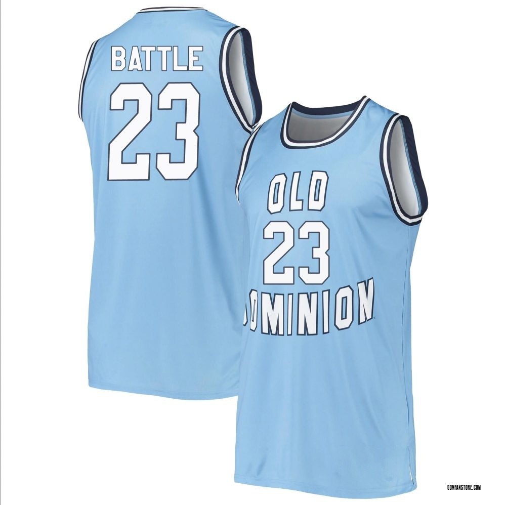 Youth Jordan Battle Old Dominion Monarchs Replica Basketball Jersey - Blue